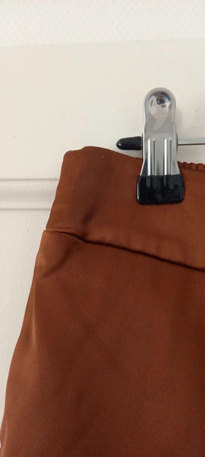 Short effet soie kiabi 38 marron - photo numéro 5
