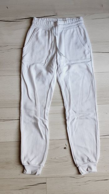Vêtement fille pantalon jogging survêtement blanc taille XS