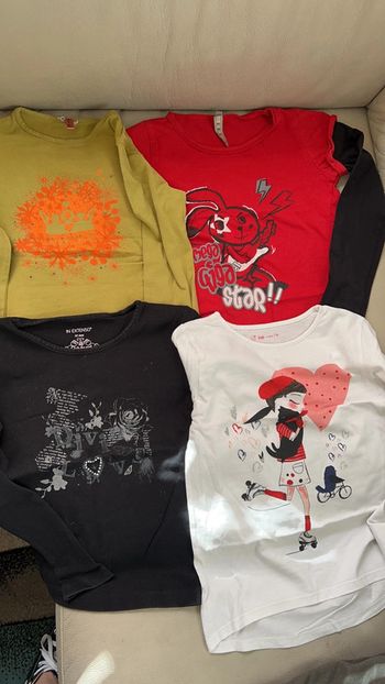Lot de 4 tee-shirts manches longues 10 ans