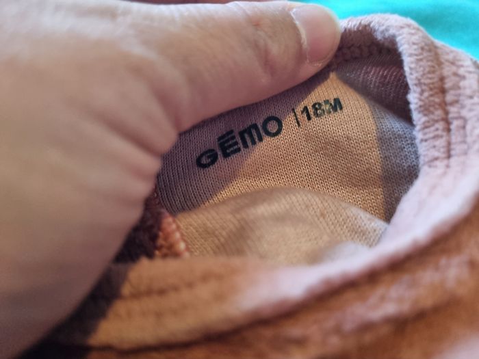 Pyjama marron avec écriture payettes - photo numéro 2