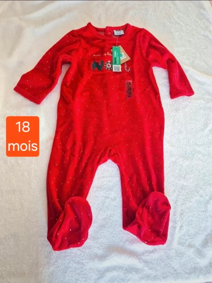 Pyjama Noël 18 mois tape a l'œil