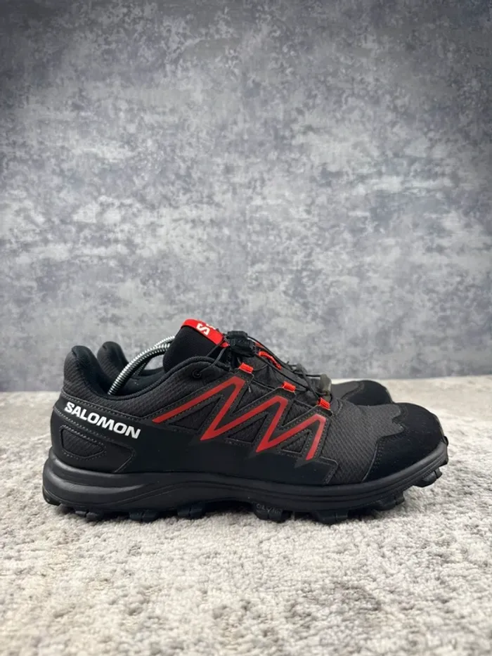 Salomon Wattara Trail Shoes - Black & Red - photo numéro 3