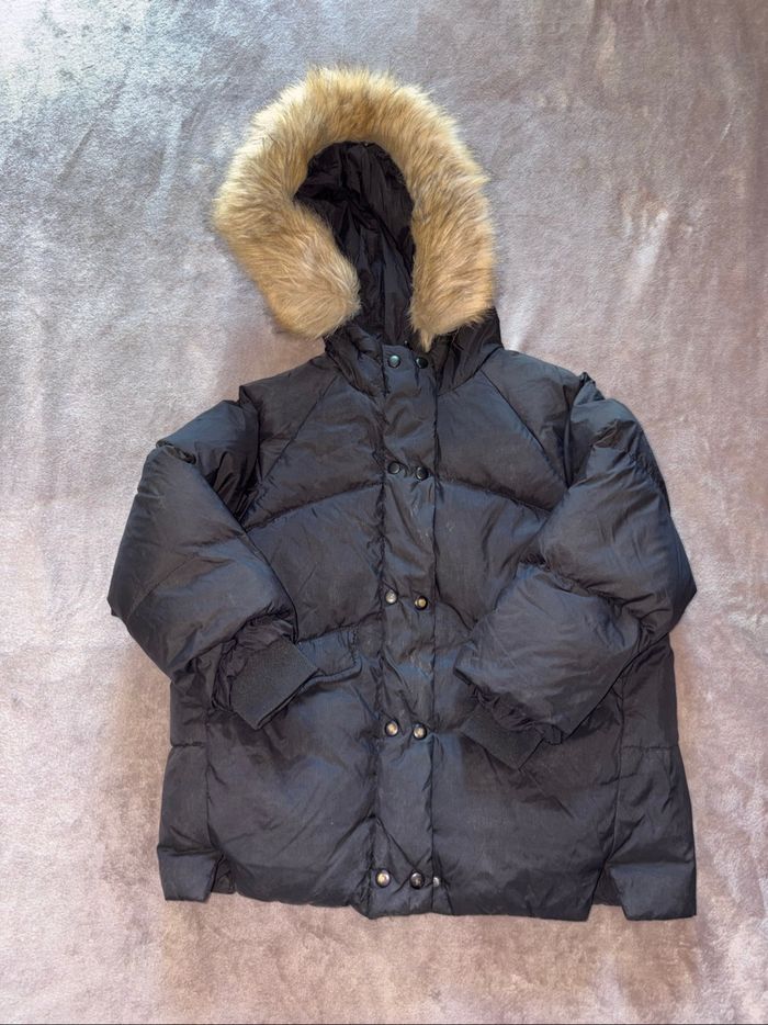 Manteau noir à plumes Zara garçon taille 4 ans en très bon état - photo numéro 2