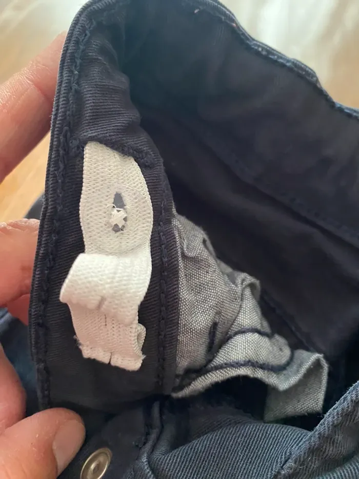 Pantalon slim bleu marine garçon taille 3ans - photo numéro 4