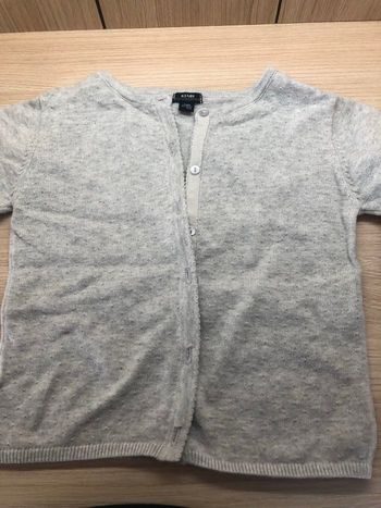 Gilet gris kiabi 24 mois