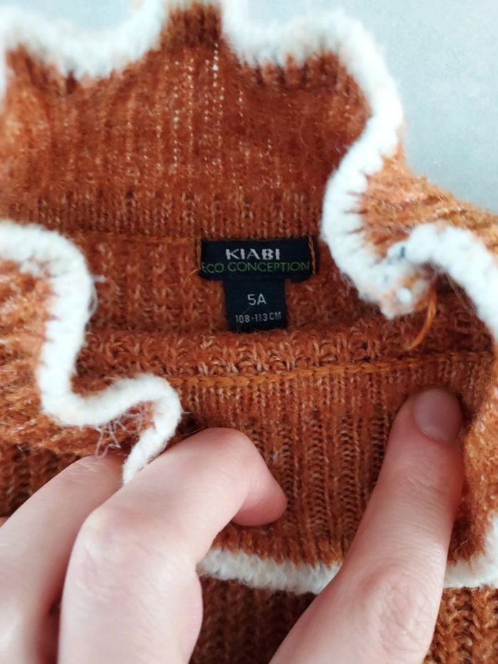 Pull jaune moutarde fille - photo numéro 3