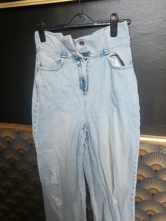 Jeans taille haute femme
