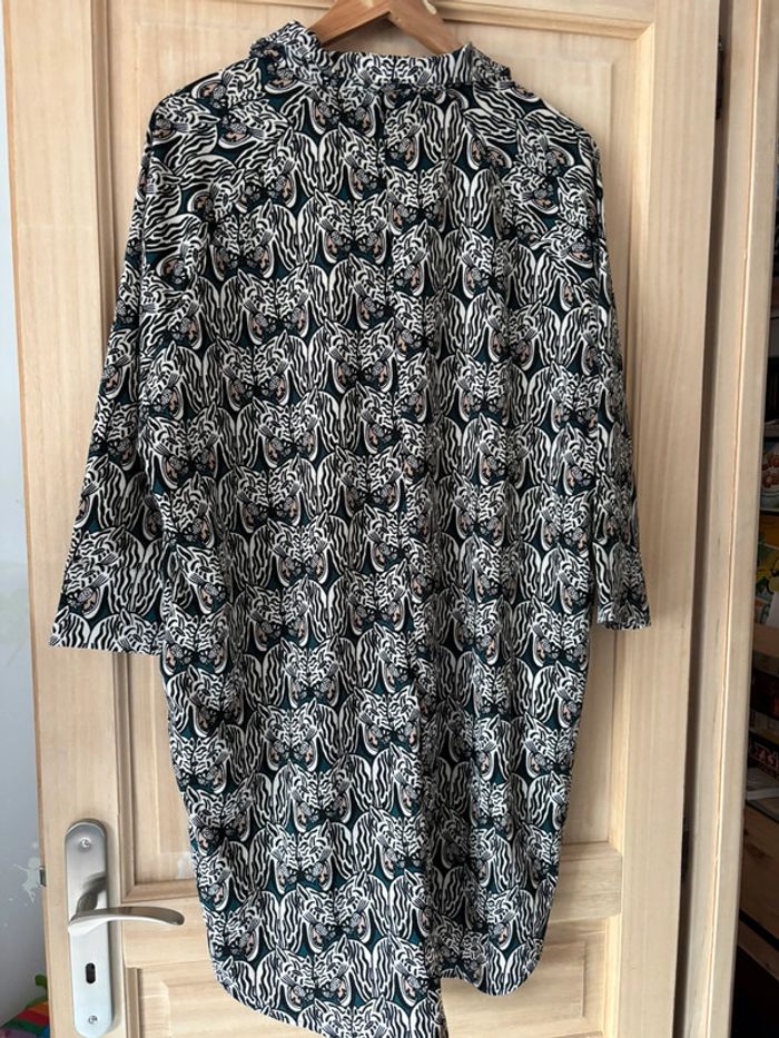 Robe Monki tête de tigre vert taille S - photo numéro 5