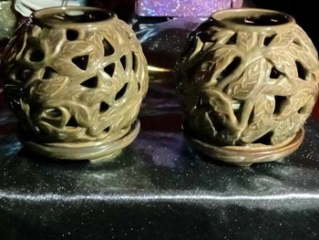 Lot de 2 porte bougies