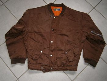 Blouson forme Bombers marron 14 ans
