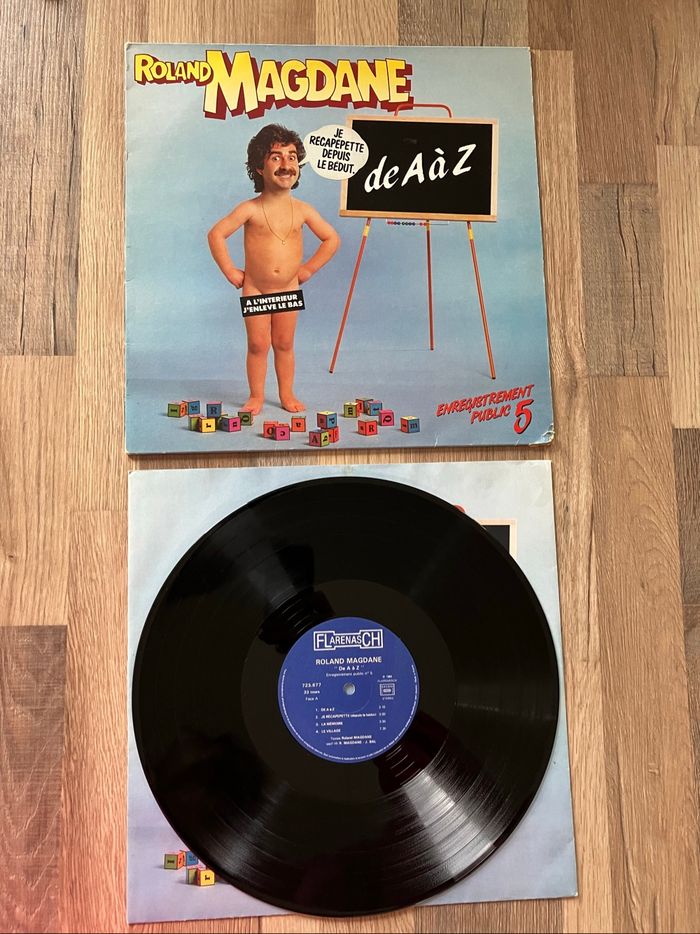 Vinyle 33 tours-Roland Magdane-Enregistrement Public 5