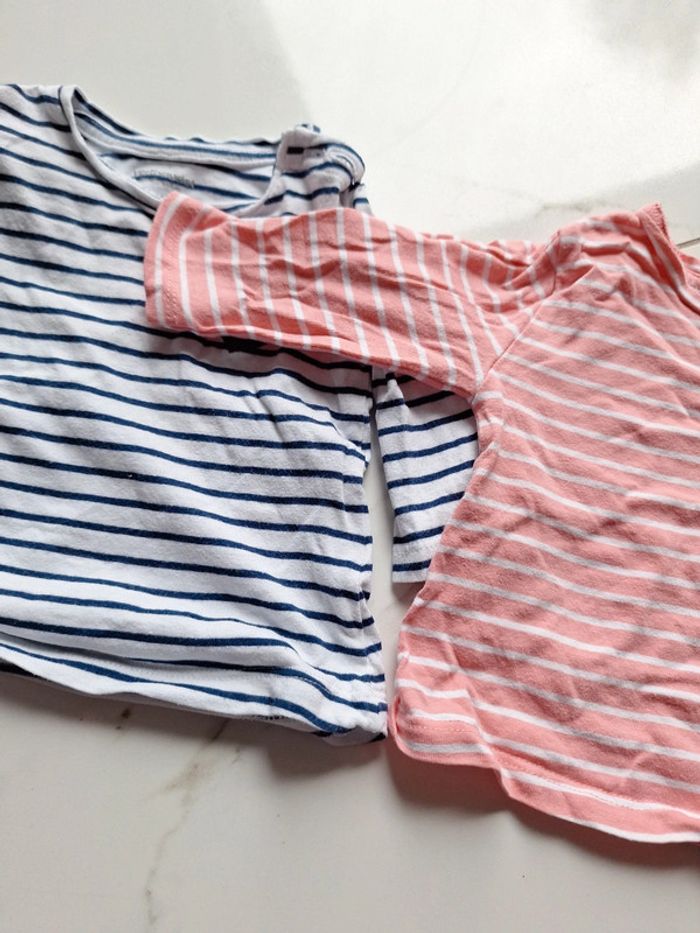 Lot 2 Tee-shirt ML 3 mois vertbaudet - photo numéro 8