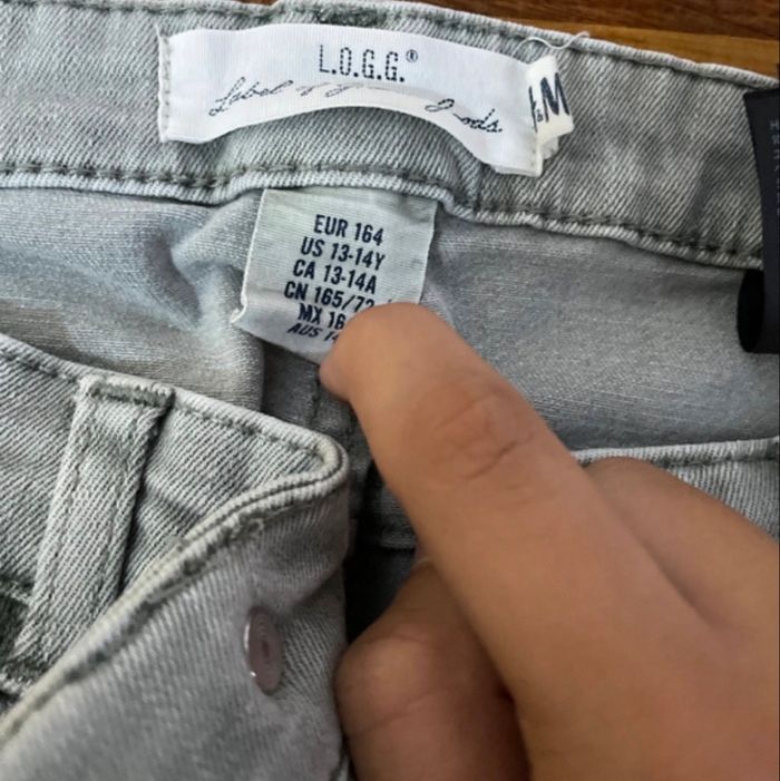 Jean gris fille 14 ans - photo numéro 2