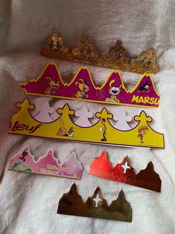 Lot de 6 couronnes galette des rois