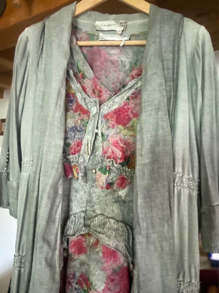 Ensemble 3pieces robe ,boléro,veste,T40 - photo numéro 14