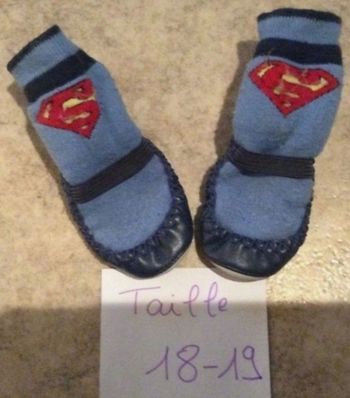 Chaussons Superman bleu