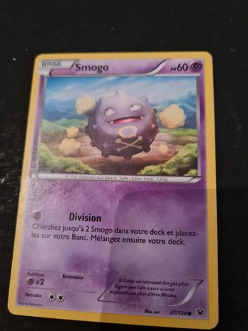 Carte pokémon Smogo 27/124