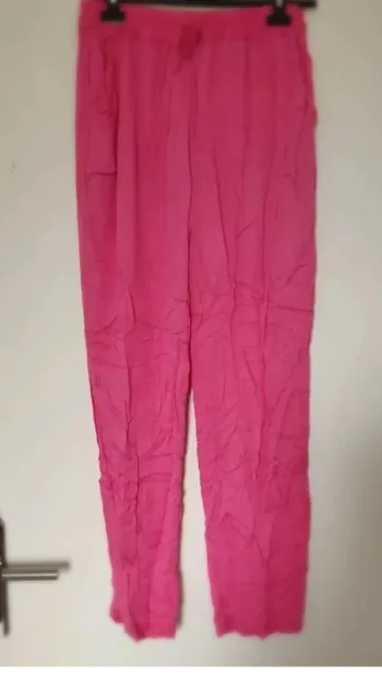 Pantalon  de plage  été  rose taille l