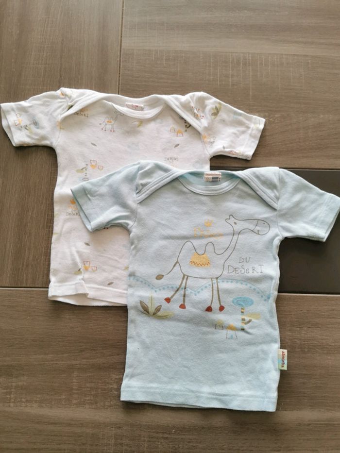 Lot de 2 maillot de corps 12 mois