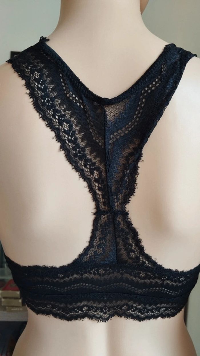 Soutien gorge croisé noir femme taille s/m bonnet b/c - photo numéro 10