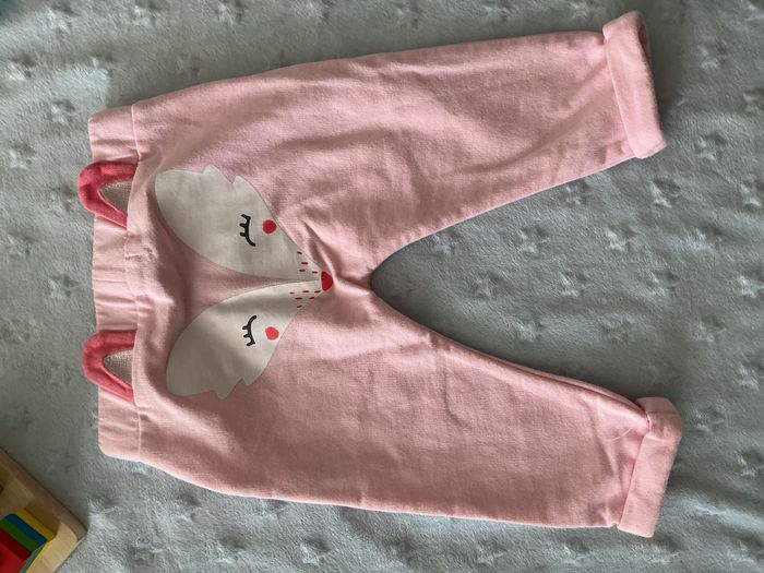 sarouel rose impression derrière taille élastique 12 mois pommette - photo numéro 9
