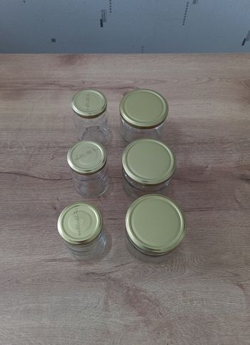 Pots en verre " 3×180 ml + 3×300 ml "