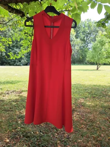 Robe rouge orangée 38/40