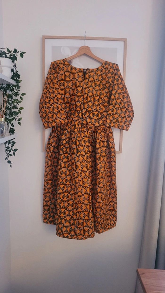 Robe mi-longue en wax - photo numéro 10