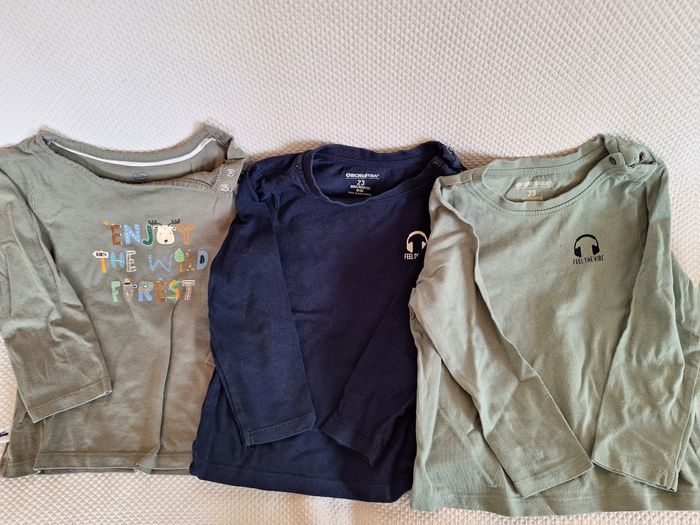Lot de 3 tee shirts garçon 23/24 mois