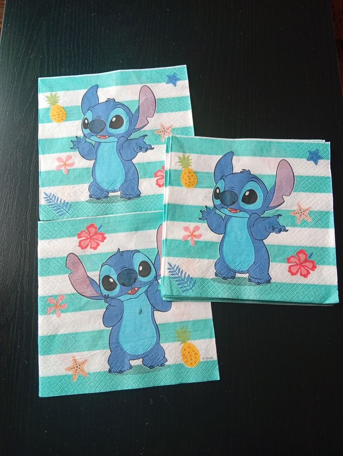 Serviette stitch disney x10