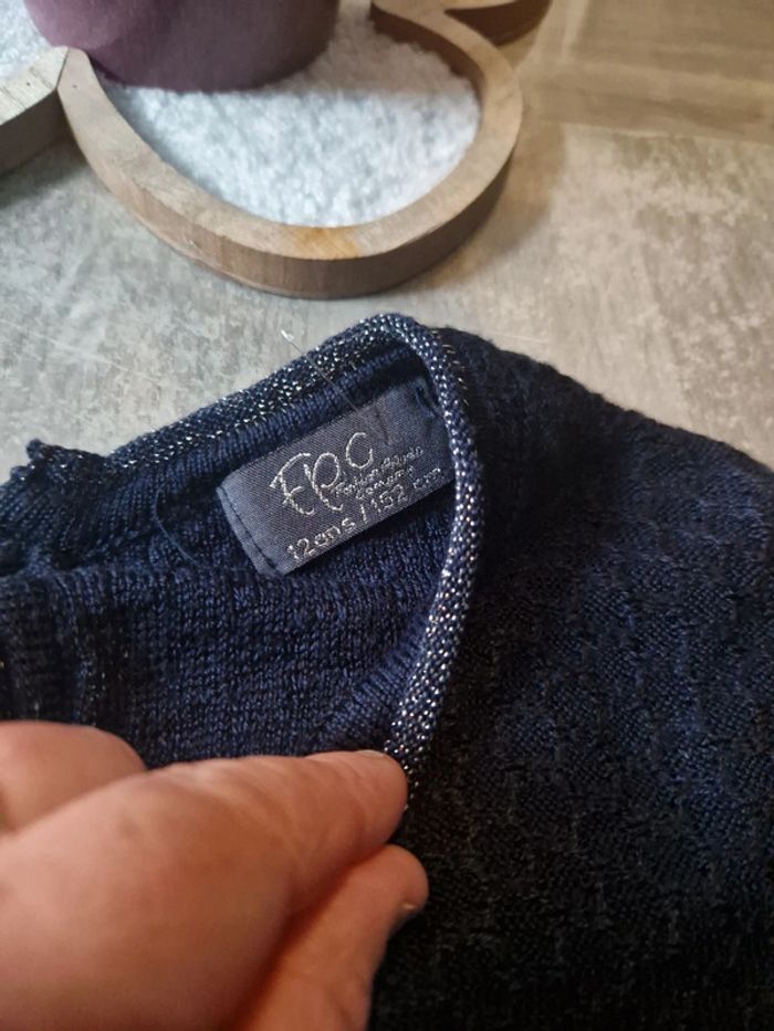 Pull bleu marine - photo numéro 4