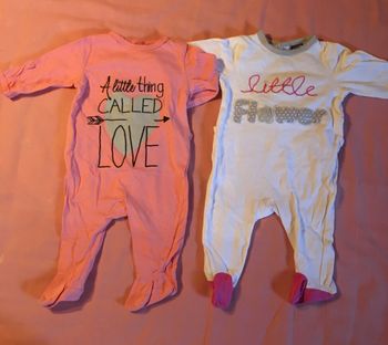 Lot de 2 pyjamas fille 3 mois demi saison
