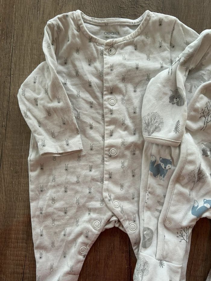 Lot 2 pyjama 0 mois naissance - photo numéro 4