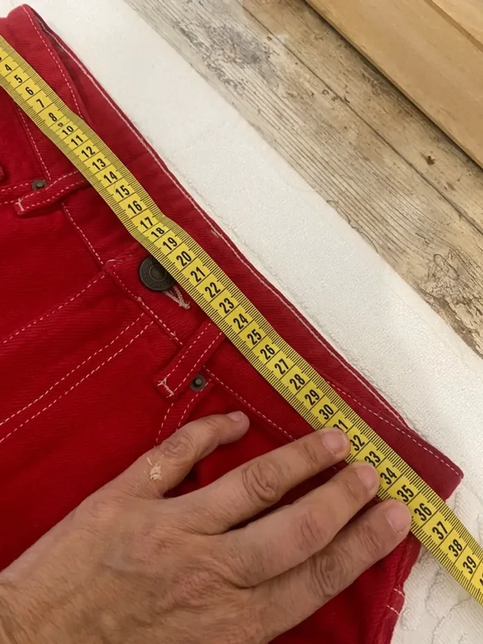 Jeans American vintage rouge - photo numéro 8