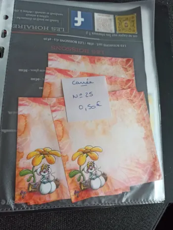 Feuille Diddl carrée 25 0,50€