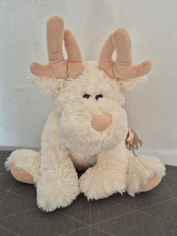 Peluche douce rêne avec écharpe