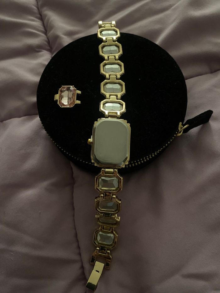 Montre pierre rose style Swarovski - photo numéro 8