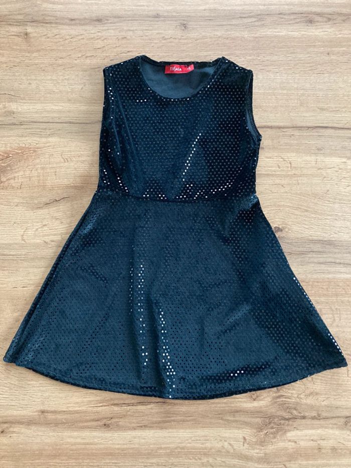 Robe noire brillante Tissaia 4 ans
