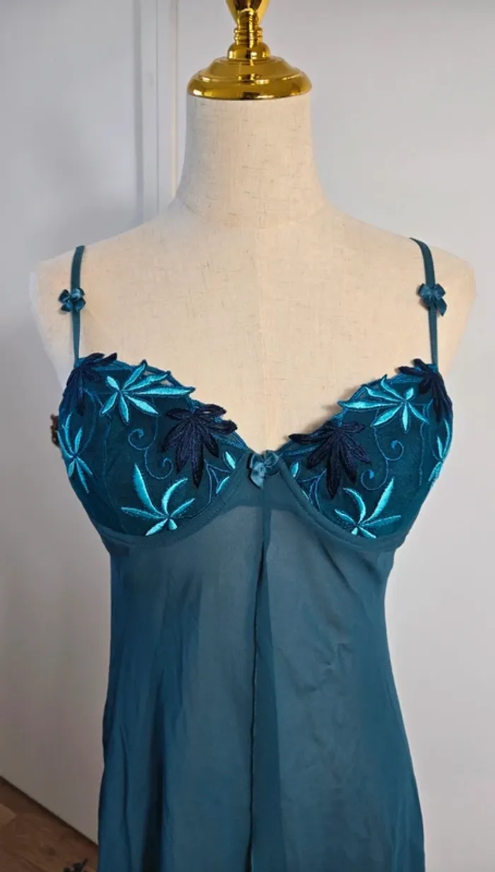 Nuisette Darjeeling vert foncé&bleu taille 40