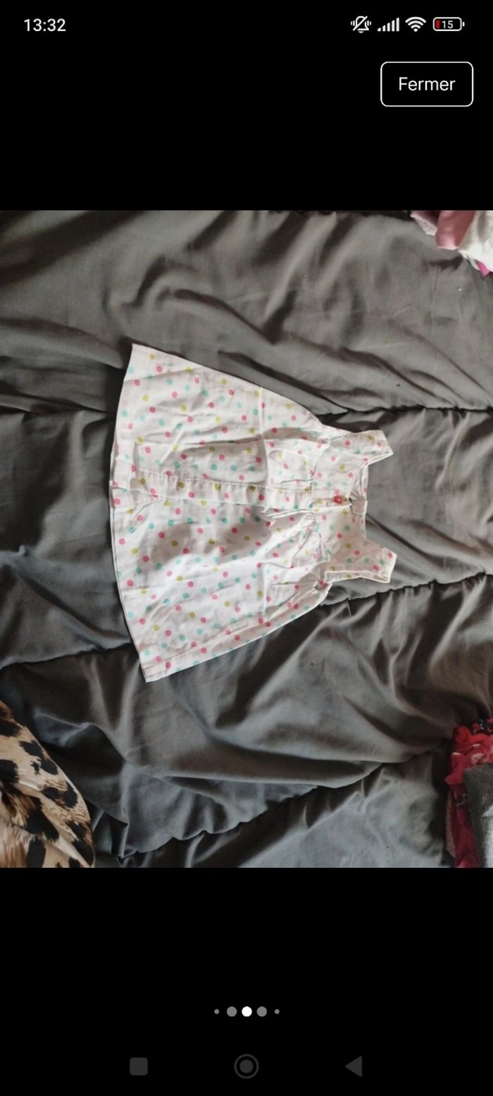 Lot de robes et salopette bébé fille 6 mois - photo numéro 5