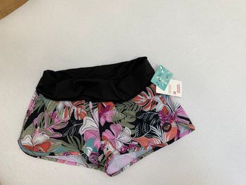 Boardshort noir et fleurs multicolores Roxy S