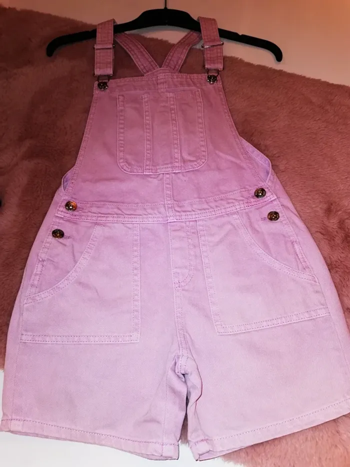 Salopette violette 10 ans