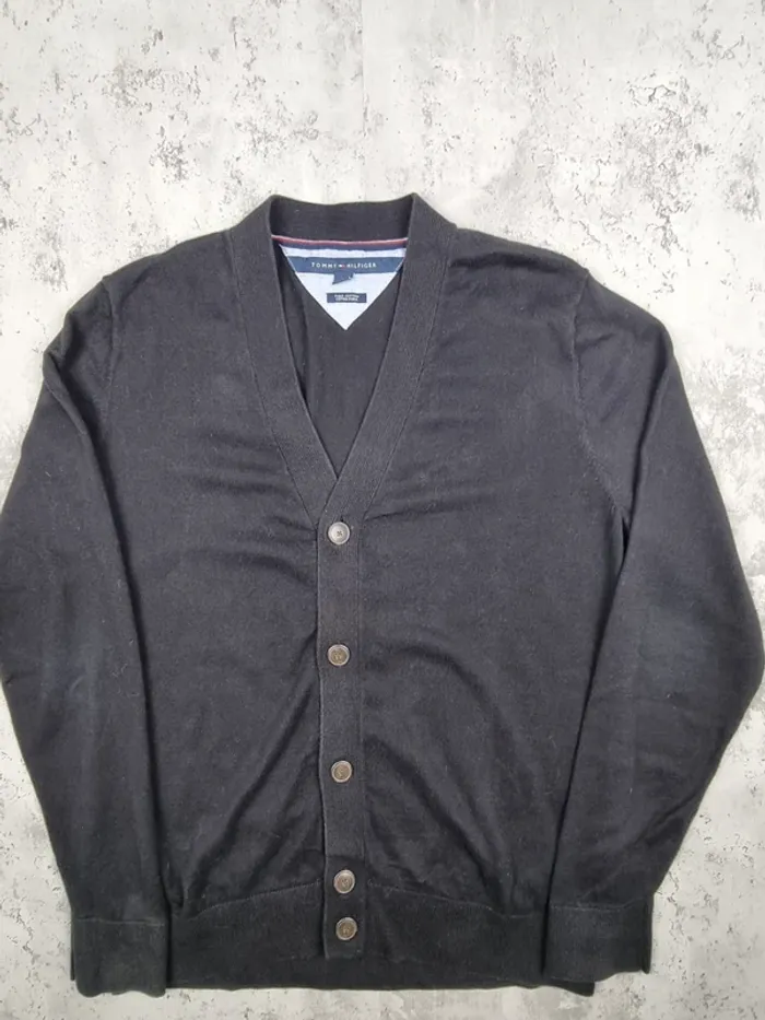 Cardigan noir Tommy Hilfiger – Taille M Homme - photo numéro 4
