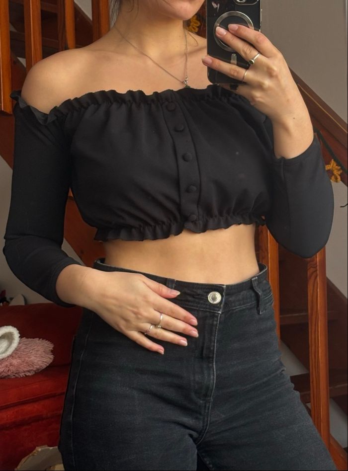 Crop top manches longues