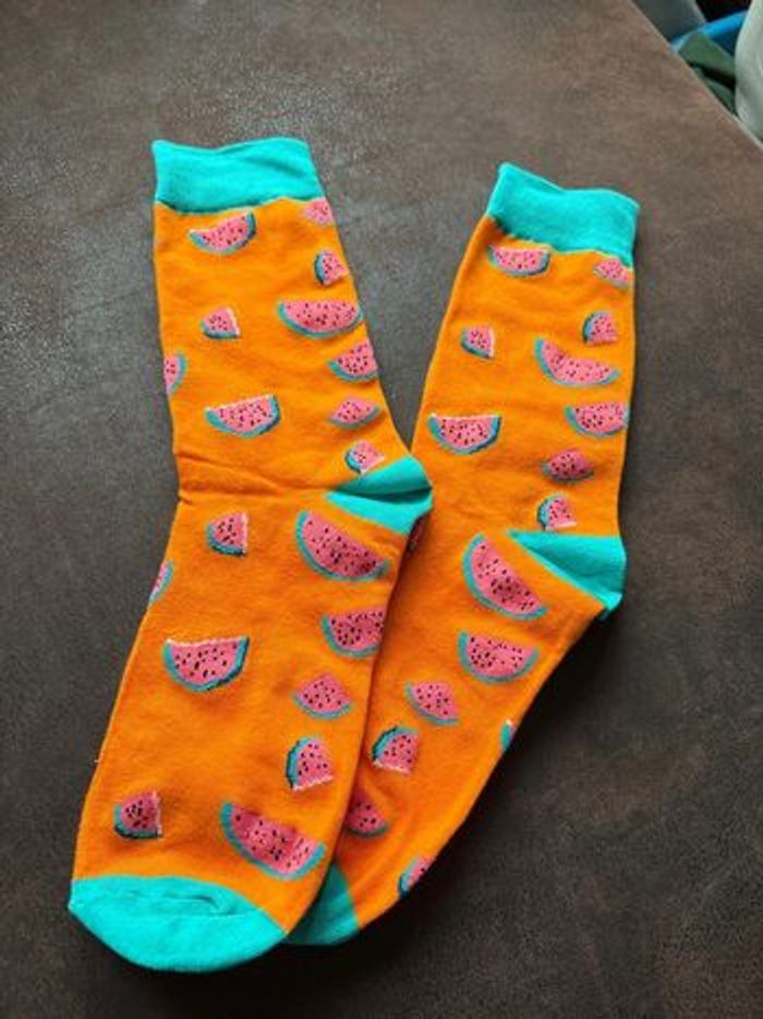 Chaussettes pastèque