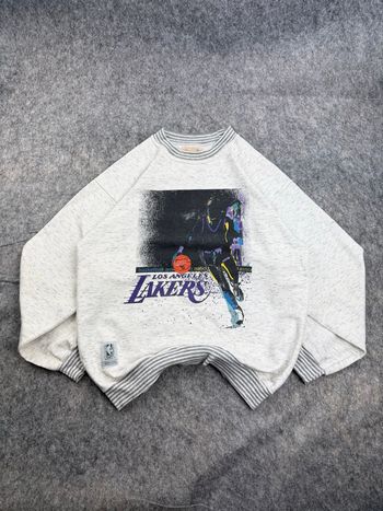 Sweat-Shirt Crewneck Vintage 90’s NBA Spalding Lakers Gris XL