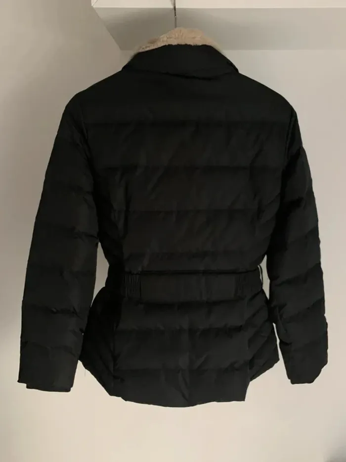 Veste matelassée , doudoune noire C&A avec ceinture, taille M - photo numéro 4
