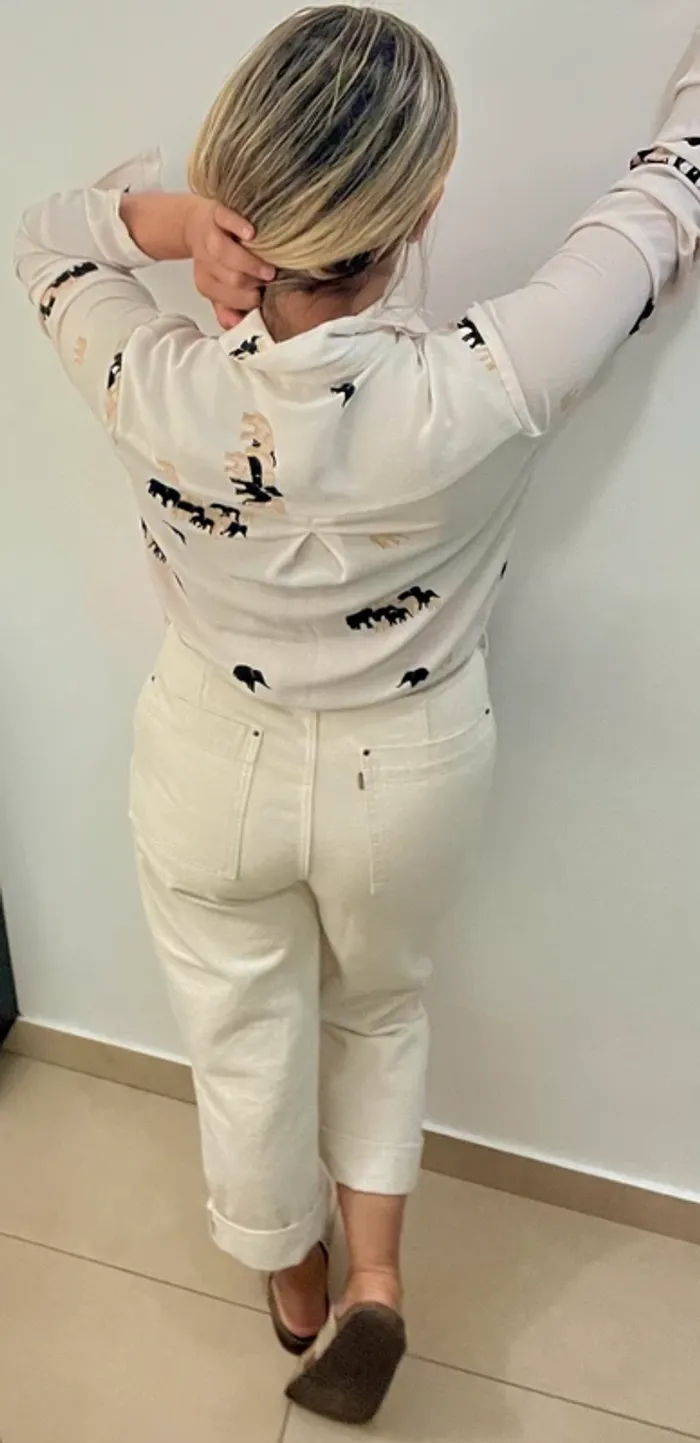 Chemise imprimée éléphants – AA&ZZ Taille M - photo numéro 7