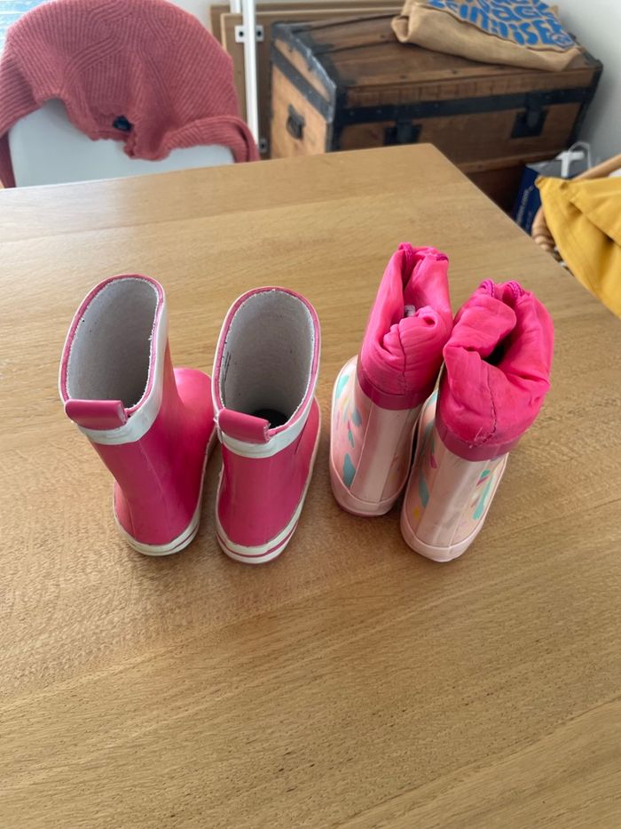 2 paires de bottes taille 20 - photo numéro 2