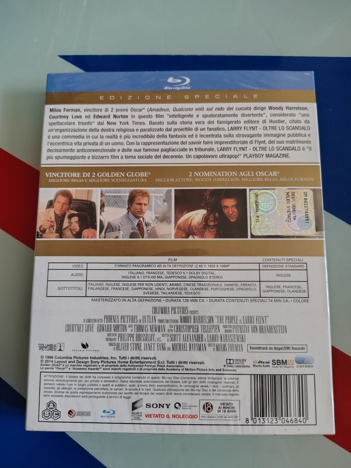 Blu Ray Larry Flynt (Woody Harrelson, Milos Forman) IMPORT AVEC VF - photo numéro 2